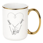 Kubek z dowolnymi imionami "Serce"