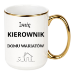 Kubek z dowolnym imieniem "Kierownik domu wariatów"