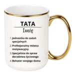 Kubek z dowolnym imieniem "Tata"