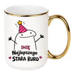 Kubek z dowolnym imieniem "Najlepszego stara ruro"