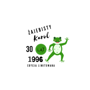 Kubek z dowolnym imieniem, wiekiem, rokiem "Żajebisty facet"