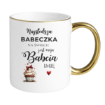 Kubek z dowolnym imieniem "Najsłodsza babeczka na świecie"