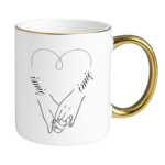 Kubek z dowolnymi imionami "Serce"