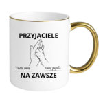Kubek z dowolnymi imionami "Przyjaciele na zawsze"