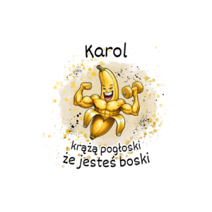 Kubek z dowolnym imieniem "Chodzą pogłoski, że jesteś boski"