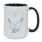 Kubek z dowolnymi imionami "Serce"