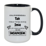 Kubek z dowolnym imieniem "Czy zostaniesz moim świadkiem?