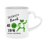 Kubek z dowolnym imieniem, wiekiem, rokiem "Żajebisty facet"