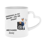 Kubek z dowolnym imieniem "Mechanik"