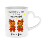 Kubek z dowolnymi imionami "Uwielbiam się z tobą opierniczać"