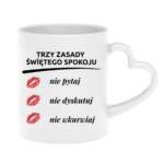Kubek "Trzy zasady świętego spokoju"