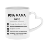 Kubek z dowolnym imieniem "Psia mama"