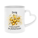 Kubek z dowolnym imieniem "Chodzą pogłoski, że jesteś boski"