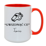 Kubek z dowolnym imieniem "Gwizdnąć Ci?"