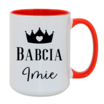 Kubek z dowolnym imieniem "Babcia"