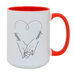 Kubek z dowolnymi imionami "Serce"