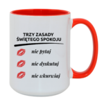 Kubek "Trzy zasady świętego spokoju"
