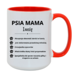 Kubek z dowolnym imieniem "Psia mama"