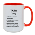 Kubek z dowolnym imieniem "Tata"