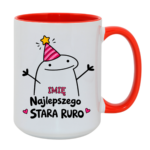 Kubek z dowolnym imieniem "Najlepszego stara ruro"