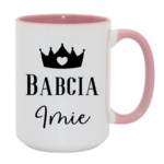 Kubek z dowolnym imieniem "Babcia"
