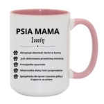 Kubek z dowolnym imieniem "Psia mama"