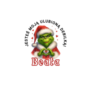 Kubek z dowolnym imieniem "Jesteś moją ulubioną debilką"