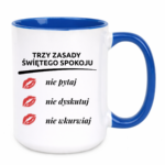 Kubek "Trzy zasady świętego spokoju"