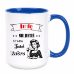 Kubek z dowolnym imieniem "Nie jesteś stara jesteś retro"