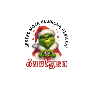 Kubek z dowolnym imieniem "Jesteś moją ulubioną debilką"