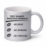 Kubek "Trzy zasady świętego spokoju"