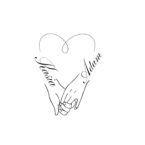 Kubek z dowolnymi imionami "Serce"