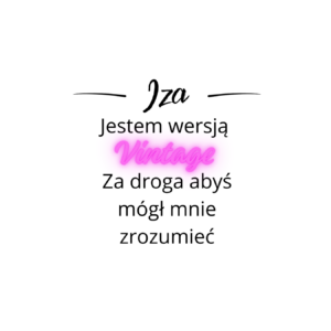Kubek z dowolnym imieniem "Jestem wersją vintage"