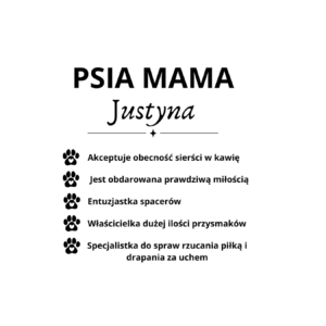Kubek z dowolnym imieniem "Psia mama"