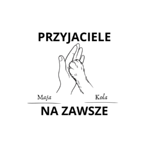 Kubek z dowolnymi imionami "Przyjaciele na zawsze"