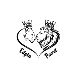 Kubek z dowolnymi imionami "Król i królowa"