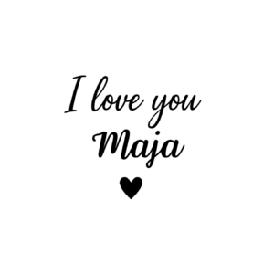 Kubek z dowolnym imieniem "I love you"