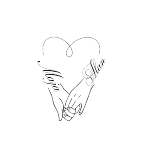 Kubek z dowolnymi imionami "Serce"