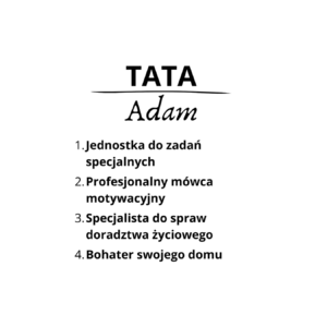 Kubek z dowolnym imieniem "Tata"