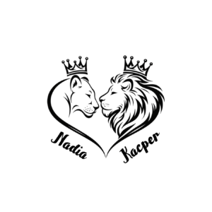 Kubek z dowolnymi imionami "Król i królowa"