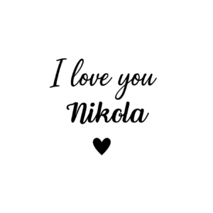 Kubek z dowolnym imieniem "I love you"