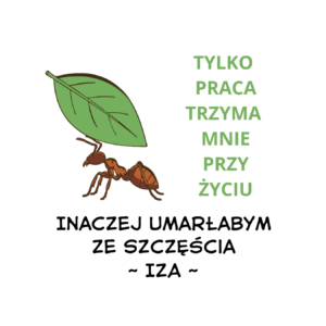 Kubek z dowolnym imieniem "Tylko praca trzyma mnie przy życiu"