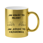 Kubek "Jak kraść to miliony, jak jeździć to ciężarówką"