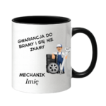Kubek z dowolnym imieniem "Mechanik"