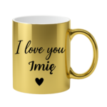 Kubek z dowolnym imieniem "I love you"