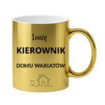 Kubek z dowolnym imieniem "Kierownik domu wariatów"