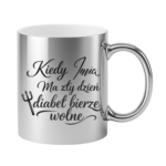 Kubek z dowolnym imieniem "diabeł bierze wolne"