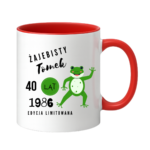 Kubek z dowolnym imieniem, wiekiem, rokiem "Żajebisty facet"