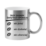 Kubek "Trzy zasady świętego spokoju"