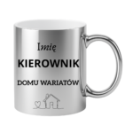 Kubek z dowolnym imieniem "Kierownik domu wariatów"